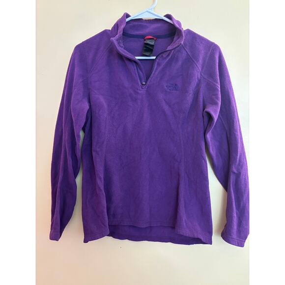 The North Face Women’s Fleece Quarter Zip Pullover – Purple, Size Small - Picture 1 of 4